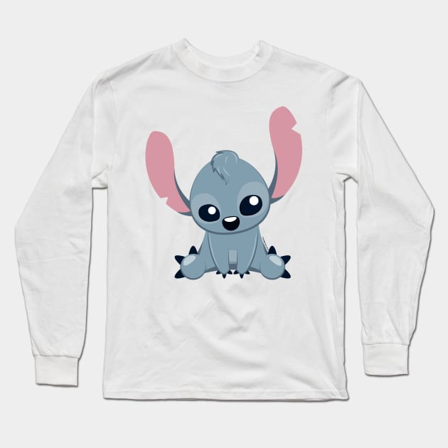 Stitch Tooniefied Long Sleeve T-Shirt by Tooniefied